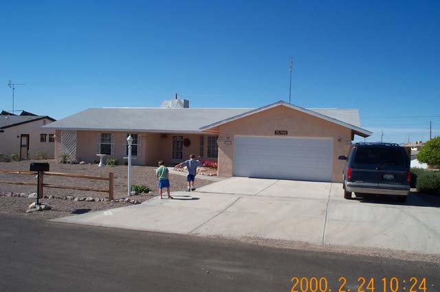 The home of Dolores Tobin in Lake Havasu City where we stayed a week.