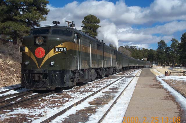 The Grand Canyon train that travels from Williams to the South Rim is led by Alco FAs.