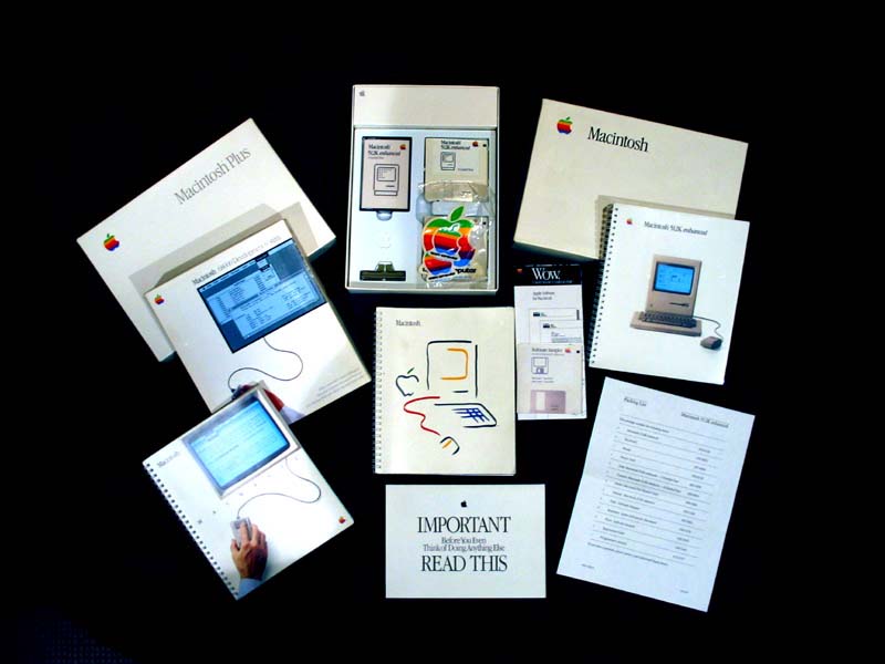 Box materials from early Macs.