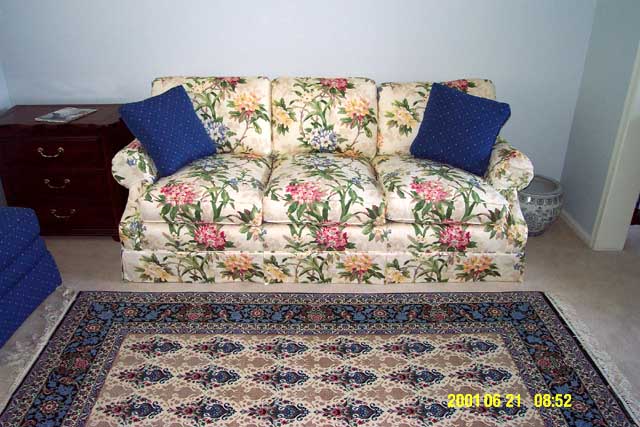 Dining/TV room couch by Drexel Heritage