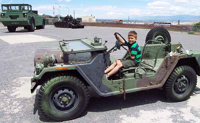 This Jeep was made by the AM General Company, i.e., the Hummer folks.